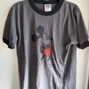 Vintage Gray Mickey Mouse T-Shirt